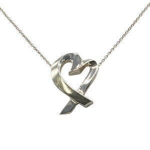 Tiffany Co Loving Heart Necklace Silver